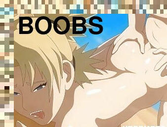 Fat man with a small cock fucks Tamari very well under the desert sun, and cums on her face (Naruto)