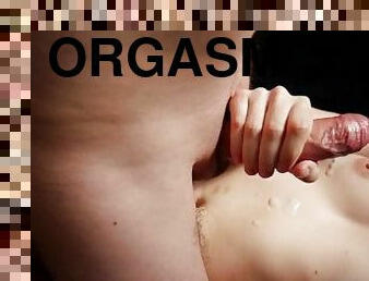 orgasm, amatör, cumshot, milf, mamma, avrunkning, sprut, mor, petit, små-bröst