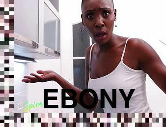 Ebony Couple Passionate Hardcore Sex In Kitchen Sexy Black Girl Zaawaadi Takes Bbc