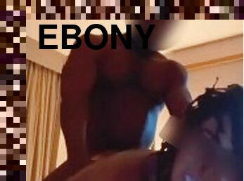 Sexy ebony with fat ass said fuck her husband, he through me and major assist. Thanks Bro!!!
