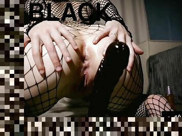 Fucking My Tight Ass For The First Time With Huge Black Dildo By Alicexjan