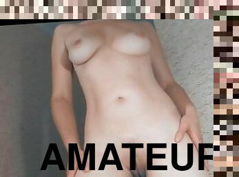 Amateur pussy masturbation and standing orgasm - amalie lau