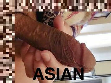 asia, mastubasi, amatir, handjob-seks-dengan-tangan-wanita-pada-penis-laki-laki, seorang-diri, penis