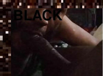 Sucking black cock