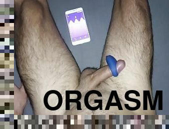 orgasme, amatir, mainan, sperma, penis