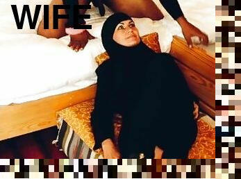 vaimo, amatööri, suihinotto, kotitekoinen, arabi, pari, lunttu, täydellinen