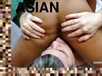 Daddy and Asian Twinks Fetish Threesome