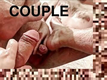 Guys take a bath, piss on dicks and masturbate on each other's feet. Macro shooting