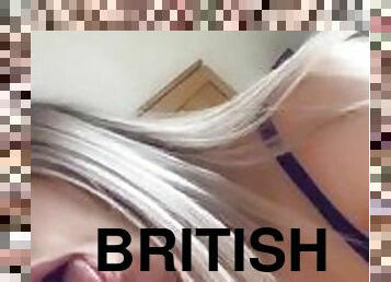 Hot British slut loves giving blowjobs