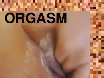 Got Horny During Shaving - Creamy Fingerfuck to Orgasm