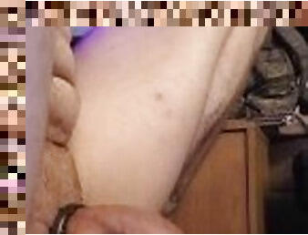 Cock ring prostate play cumshot