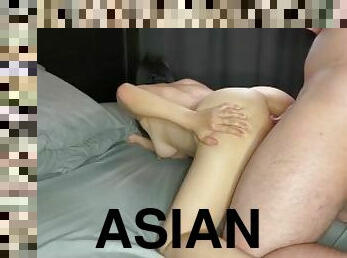 asiatisk, fusk, kone, anal, milf, japansk, creampie, slave, liten
