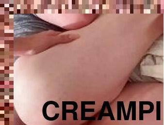 amatör, anal, avsugning, gigantisk-kuk, creampie, knullande, bikini, kuk