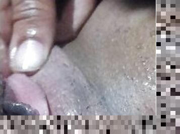 Licking ebony teen pussy then giving her dick . inbox for full video