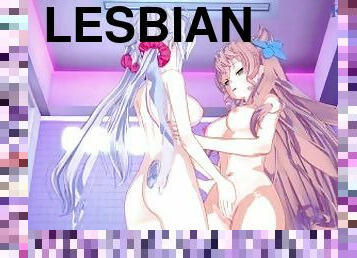 Maria Cadenzavna Eve and Chris Yukine engage in intense lesbian play - Symphogear Hentai