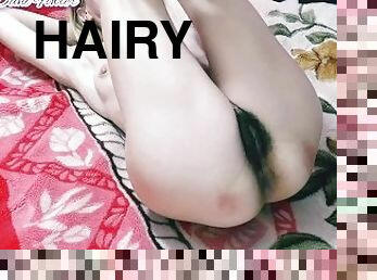 Close Up Cum Dripping Tight Hairy Pussy!! Amateur Slut