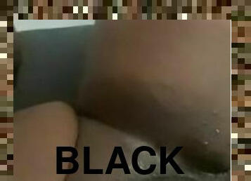 Black woman squirting from vibrator