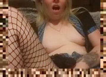 I just love squirting in fishnets