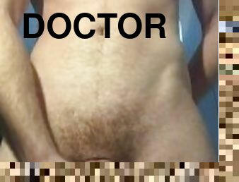 masturbation, ejaculation-sur-le-corps, médecin, gay, branlette, secousses, ejaculation, solo, musclé, minet