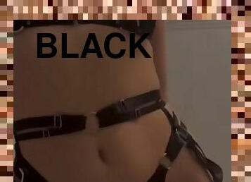 masturbation, black, lingerie, webcam, danse, solo