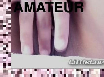 Little Lupe rubbing and Fingering pussy