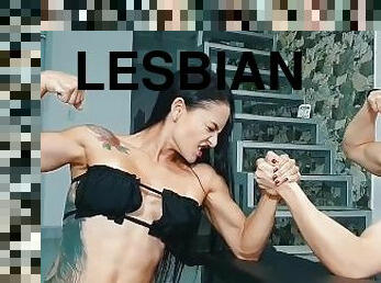 прихильник, лесбіянка-lesbian, фетиш, мязиста, домінування