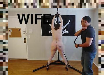 Belt Whipping The Slut Wife