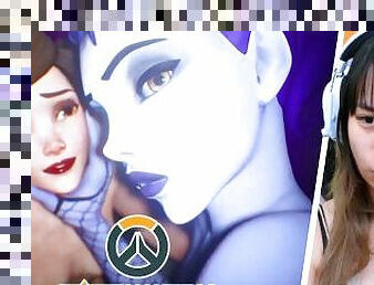 I watched Futa Overwatch Widowmaker absolutely dominate Tracer…