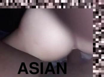 asiatique, écolière, amateur, babes, interracial, black, point-de-vue, collège, mignonne, chevauchement