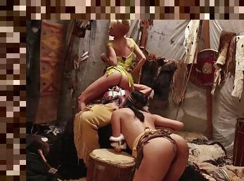 Kinky riley steele and vicki chase have threesome sex with tribal chief