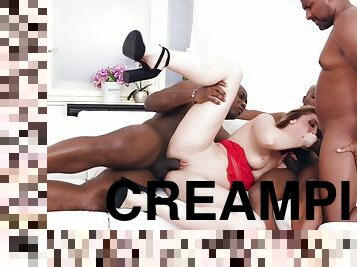 Crazy Sex Scene Creampie Greatest Show - Eva Black And Interracial Gangbang