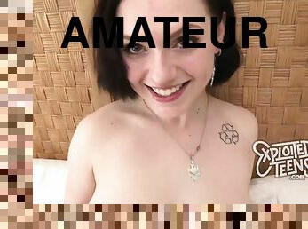 Gracie Gates - amateur POV sex with big naturals brunette girlfriend