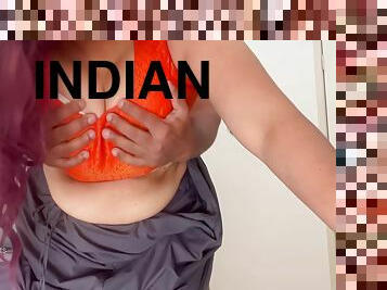 Horny Indian Couple On Cam - My Husband Fucked My Ass Harder As I Kicked Him