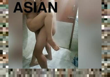 Asian Sexy Secretary With Boss For Promotion In Hotels Bathroom