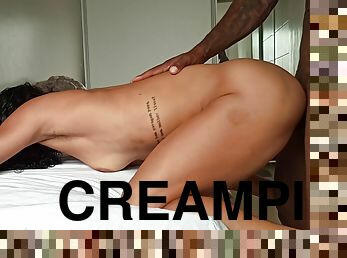 Brazilian Fitness Model Cries While Getting Pounded From Behind And Creampied