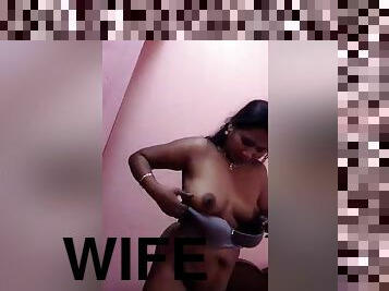 Sexy Desi Wife Boobs Video Record By Hubby