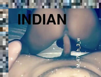 Thicc Booty Indian Riding Cock In Blue Dress