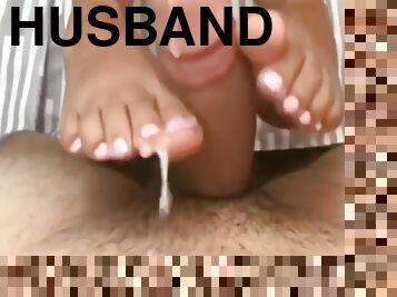 Giving My Husbands Nephew A Footjob When Hes Not Home