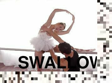 Petite Dancer Swallows Big Cock - Riley Reid