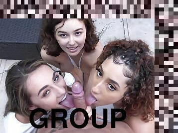 на-свіжому-повітрі, груповий-секс-groupsex, точка-зору, обличчя, брюнетка