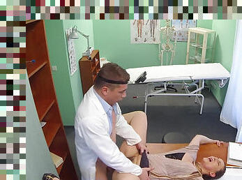 Valentina Ross getting boned on doctor's desk