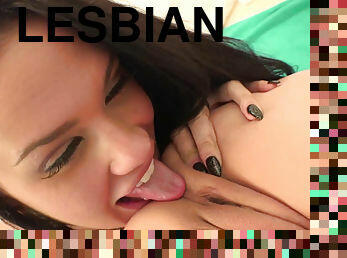 Lesbian sluts Amber Rayne and Roxy Raye share a fetishistic passion