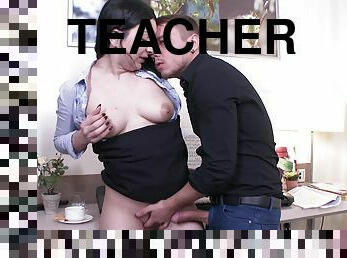 Piano teacher Erica gets her cunt ravaged by student