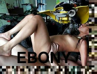 Ebony babe is satisfying her friend's boyfriend