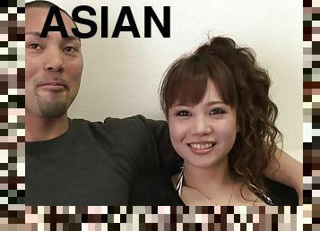 Amazing Asian couple getting prepared for a great fuck