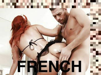 Shameless French Maid Gives Up Her Big Ass To Lucky Chap