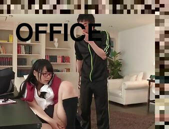 rara unno office masturbation