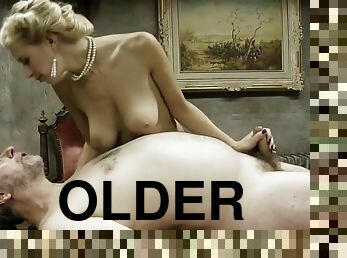 Seductive old army guy having intimacy fuckslut