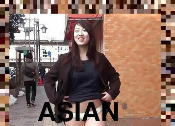 asiático, na-rua, público, babes, japonesa, puta-slut, meias-calças, pequeno, flashar