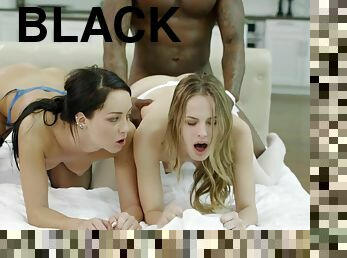 Blacked Two Girlfriends Jillian Janson And Sabrina Banks Share A Huge Black Penis - ANALDIN